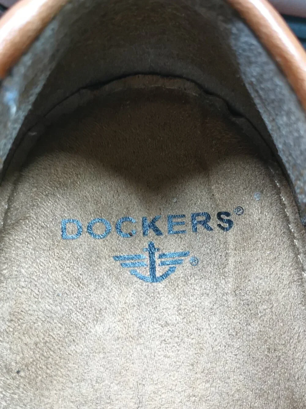 Dockers Brown Leather Tassel Loafers Men's 9.5 M Moc Toe Dress Casual Shoes